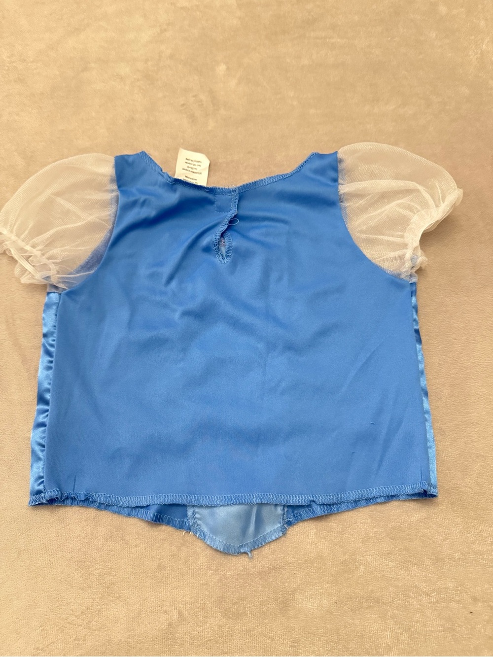 Cinderella Pretend Play Costume Girls Size 4-6X 2 Piece Blue Princess Outfit - Picture 10 of 11